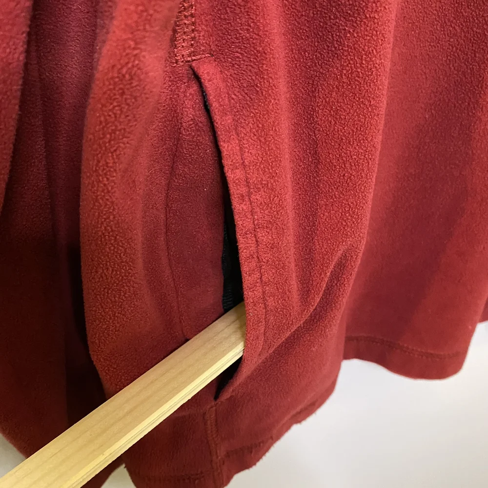 Eddie Bauer‎ Red Quarter-Zip Pullover Sweatshirt Size L